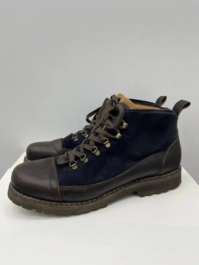 Luis Trenker Handcrafted Leather Boots for Men Size 46