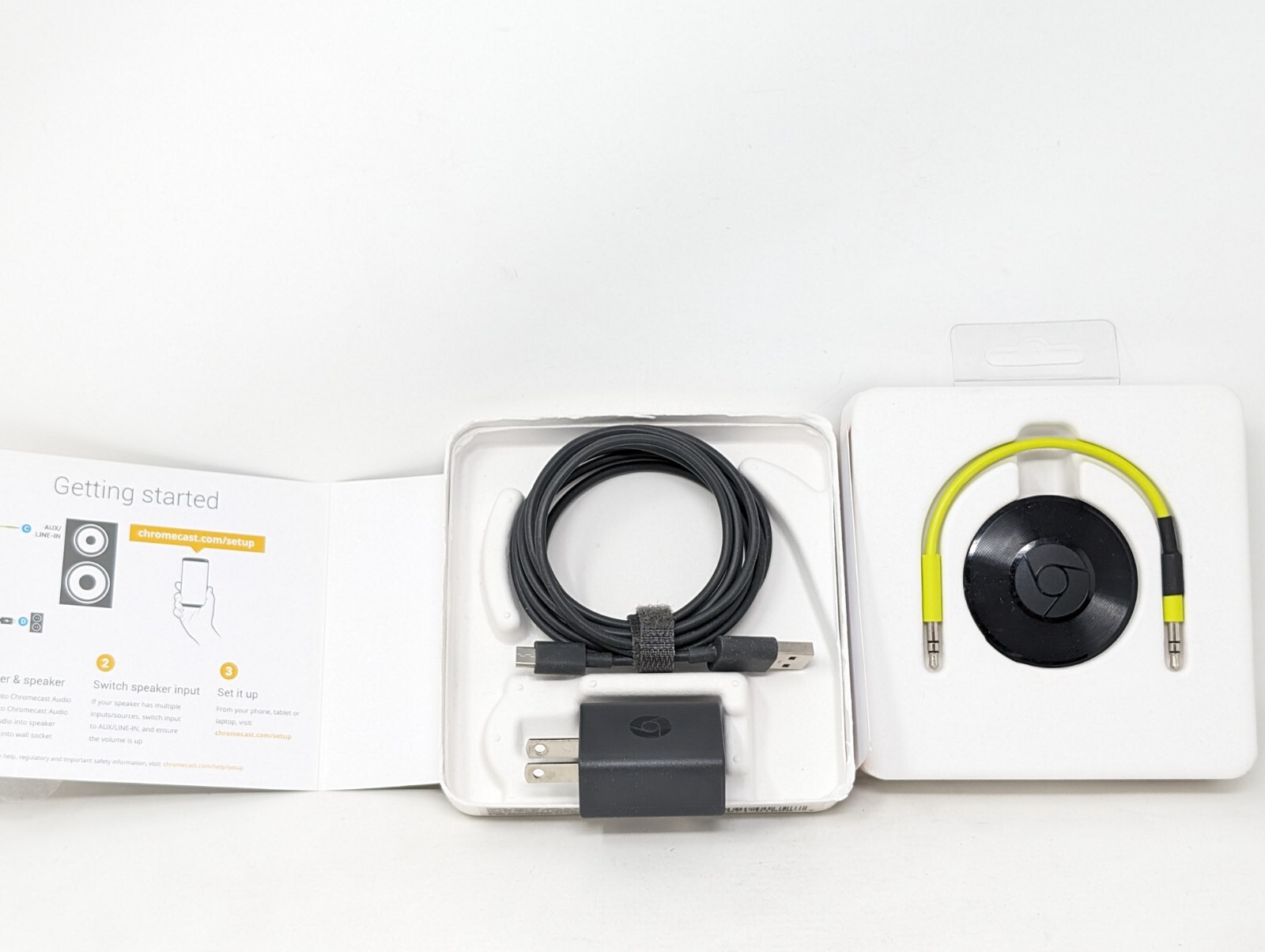 Apple Tv Google Chromecast Audio - Black Media Streamer, Connects