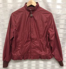 Vtg West Wind Womens Sz M Red Frill Long Sleeve Zip Up Jacket Ag