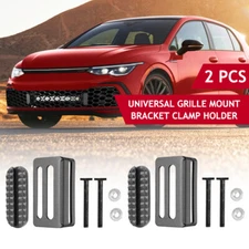 2PCS Universal Mount Bracket Holder Clamp Offroad For LED Front Grill Light Bar