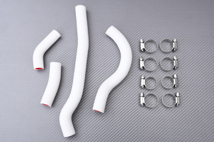Durites de radiateur en silicone blanc pour CRF 250 RX 2022-2024