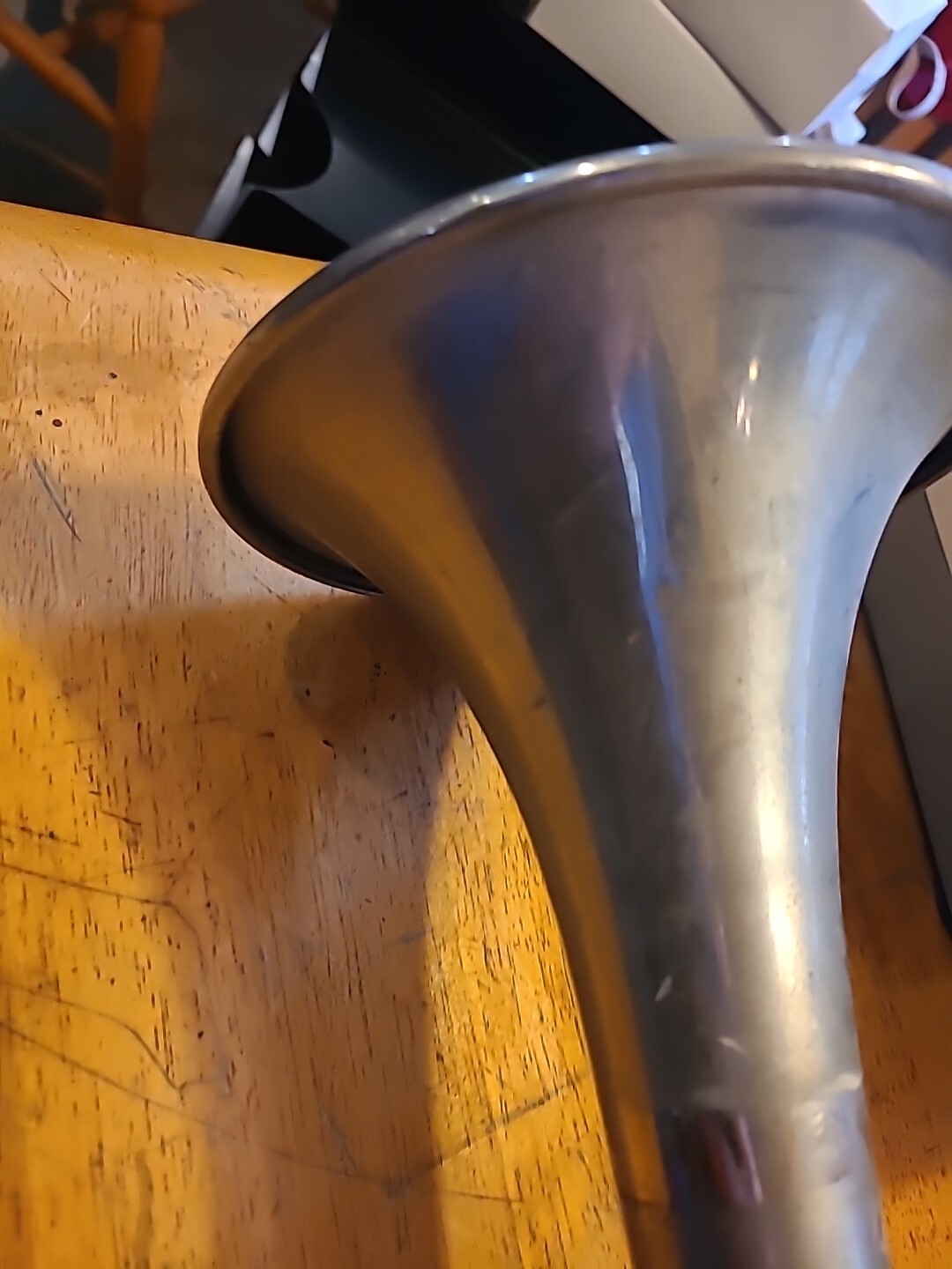 Vintage Grover Products Los Angeles 24.5" Chrome Air Horn w/ Bracket eBay