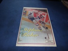 montreal canadiens colour poster 20 lot 1990  best players hockey team nhl rare