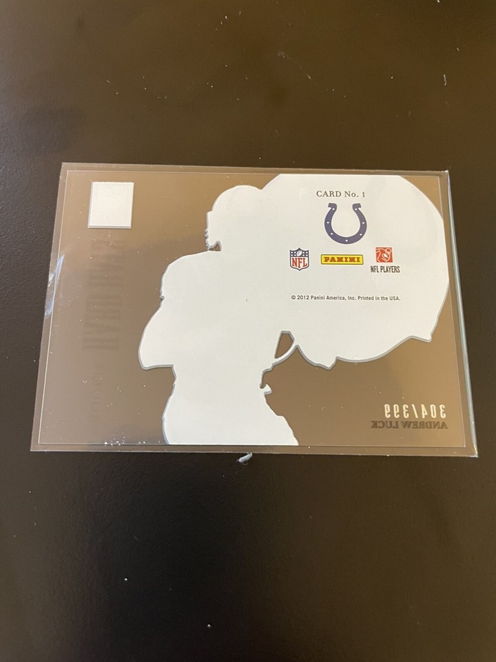 2012 Elite Rookie Hard Hats Andrew Luck #1 Rookie RC #/399 | eBay