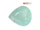 3.36CTS "AIG CERTIFIED" Blue green natural touramaline ( paraiba ) pear cut