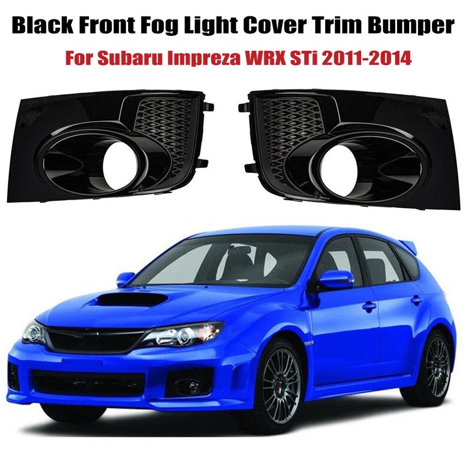 Fog Light Cover Front Bumper For 2011 2012 2013 2014 Subaru Impreza WRX STi - Изображение 3 из 4
