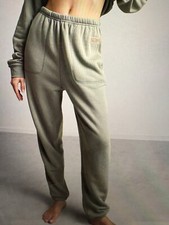 NWT Lunya Silksweats Reversible Shaded Olive Jogger Pockets Size Small