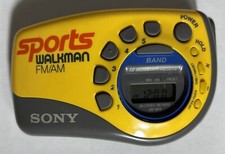 WORKING SONY FM/ AM Sports Walkman w/ 10 Memory Presets Model: SRF-M78