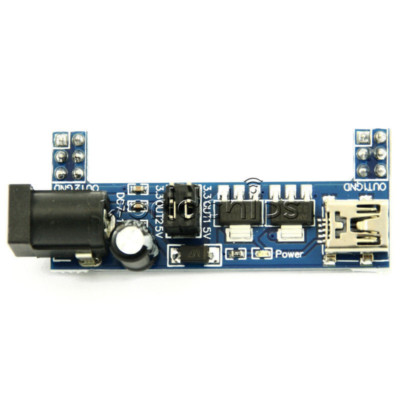 2Pcs MB102 Breadboard Power Supply Module 3.3V 5V FSolderless Arduino mini usb