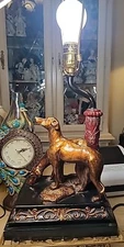 Hunting Dog Table Lamp Italian Borgese