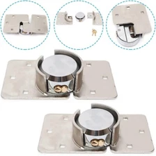 2pcs Garage Shed Door Lock Keyed Alike Hidden Shackle Padlock Security Trailer