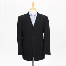 Jones New York 42R Gray Sport Coat Blazer Jacket Solid 3B Wool