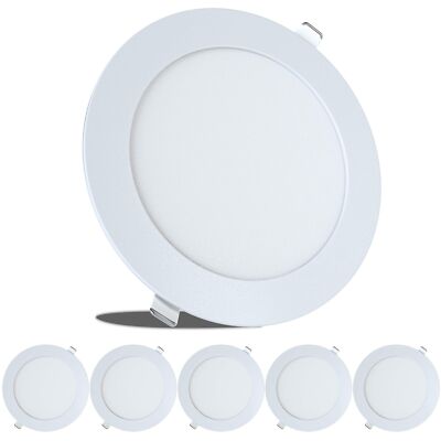 LeisureLED 5 Pack RV Boat Recessed Ceiling Light 720 Lumen Super Slim LED Pan...