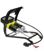 Blackburn Bike Dual Barrel Foot Pump w/ Gauge -  Bicycle Tire Speed Inflation