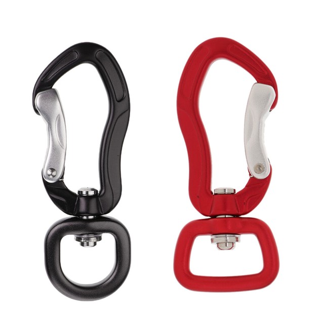 2x Heavy Duty Carabiner Swivel Snap Hook Kite Hook for Climbing Outdoor