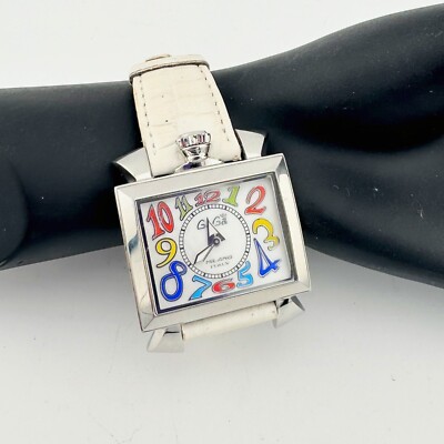 GaGa MILANO NAPOLEONE Men's Wrist watch - White Band -Stand Out