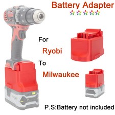 For Ryobi 18V Series Li-ion Battery Adapter Converter to for Milwaukee 18V Tools