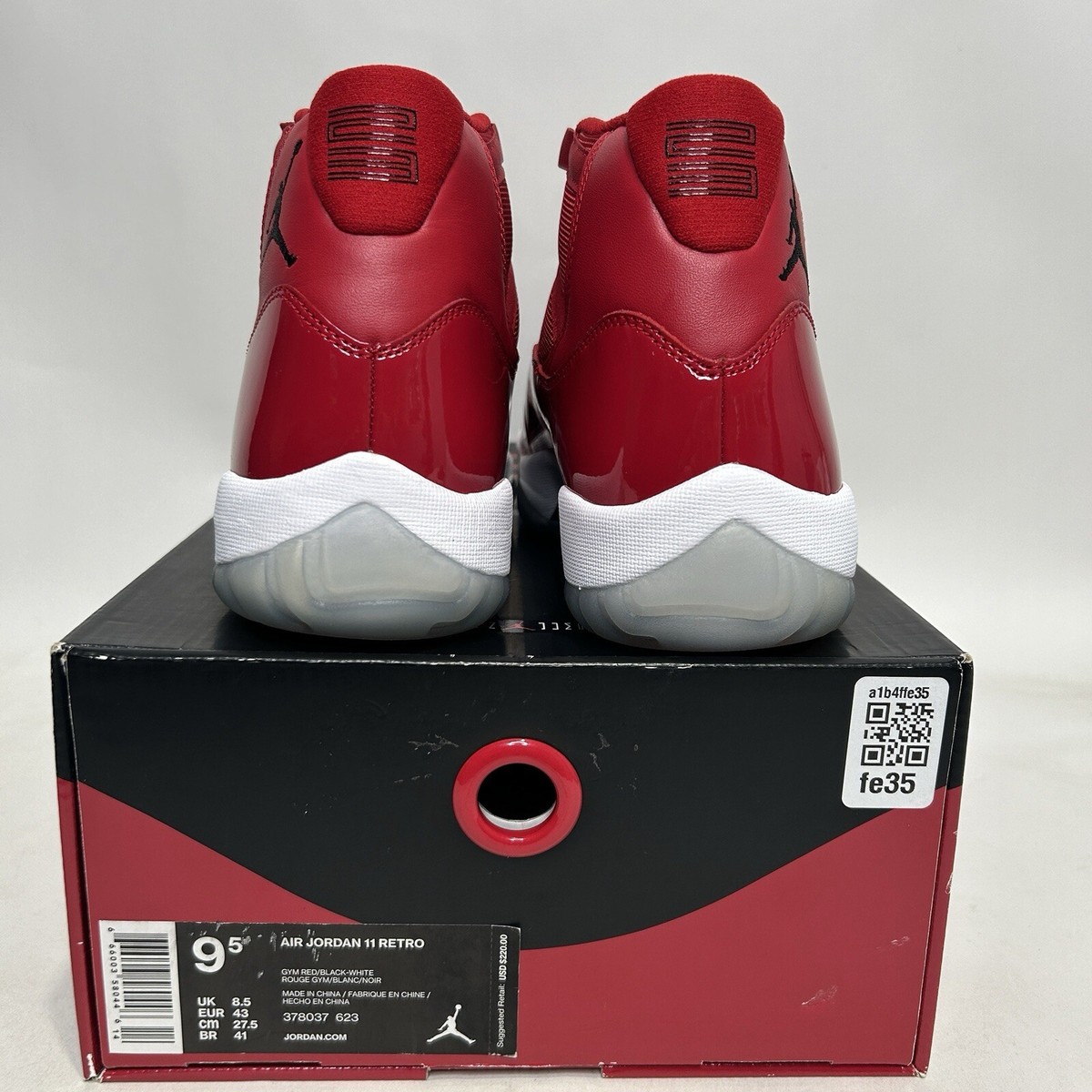 Nike Air Jordan 11 Retro “Win Like 96/Gym Red White” 378037