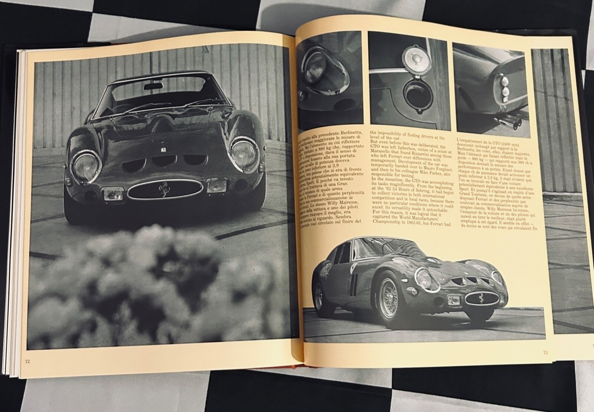 FERRARI GTO AUTOMOBILIA OUT OF PRINT BOOK 1985 MULTILANGUAGE 250