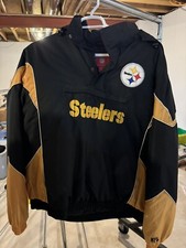 Pittsburgh Steelers NFL 90 s Vintage Jacket With Hood And Zip Front Pocket