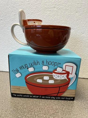 Max'is Creations “The Mug With A Hoop”  BBall Mug, Ice Cream Bowl or Cereal Bowl