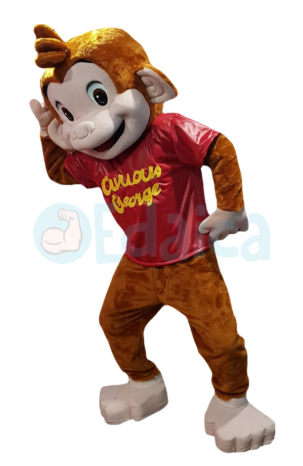 Mascotte George scimmia curioso Deluxe copia professionale