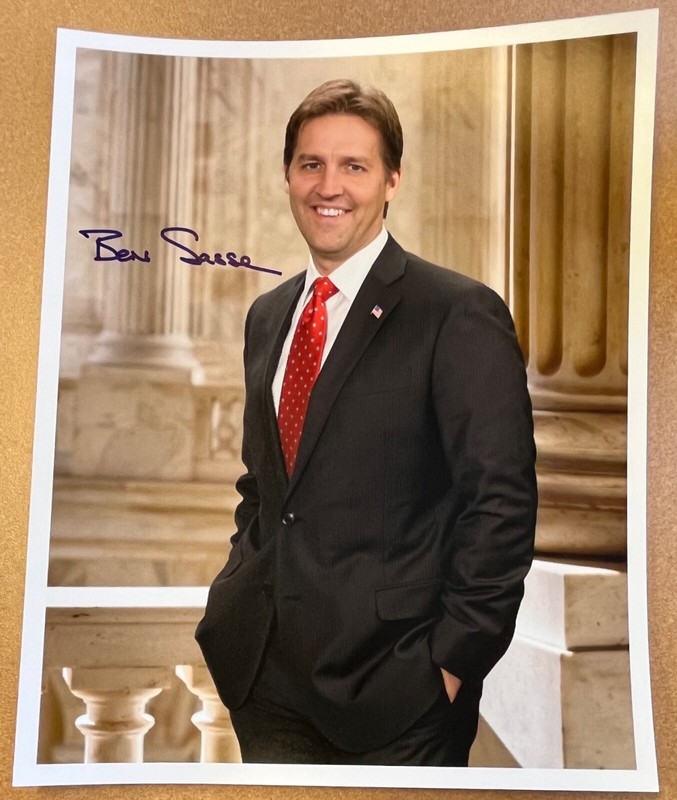 Ben Sasse 8x10 w preprinted auto. Nebraska Senator University of Florida Pres.