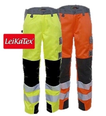 106246+107246 LEIKATEX ''Bright-Line'' Warnschutz Bundhose Arbeitshose Workwear