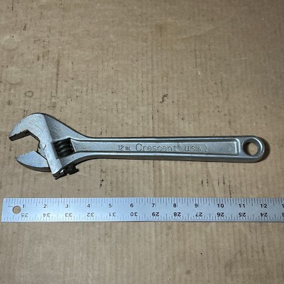 Crescent Adjustable Wrench 12'' Forged Steel Crestoloy #50 USA