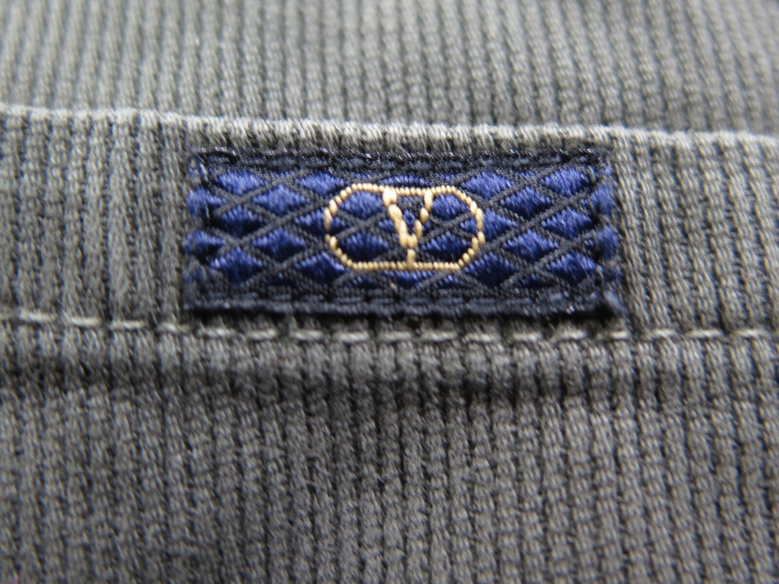 Valentino Jeans Men Cotton Corduroy Solid Green Casual Slack Pants 44x28 Big Man