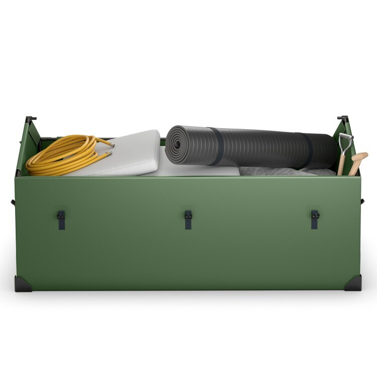 Waterproof Outdoor Large Storage Tool Box Sturdy Metal Frame W/Ventilated Window Waterproof Outdoor Large Storage Tool Box Sturdy Metal Frame W/Ventilated Window