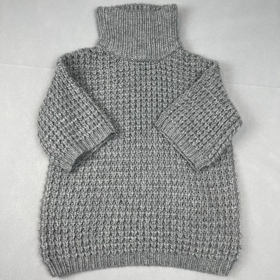 Женский свитер Tracy Reese XS серый рукав 1/2 вязаная водолазка альпака шерстяная смесь - Изображение 2 из 4