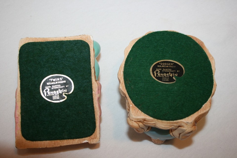 Pendelfin Bunny rabbits Bunnies Dodger and Twins Vintage Lot figurines ...