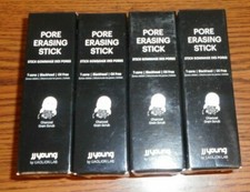 LOT OF 4 JJ YOUNG PORE ERASING STICK CHARCOAL GRAIN SCRUB 0.35oz EACH NEW IN BOX