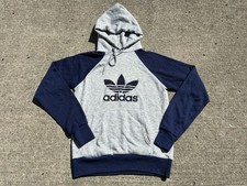 vintage 80s Adidas raglan Trefoil hoodie fits S/XS hooded sweatshirt