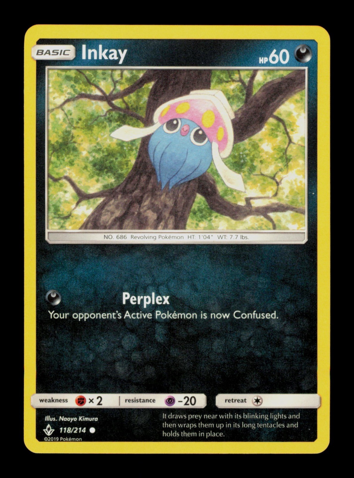 Inkay 118/214 Pokemon Unbroken Bonds Trading Card TC