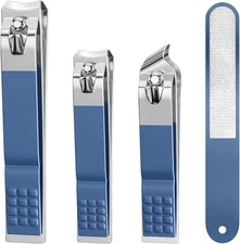 Ultra Sharp Fingernail & Toenail Clippers 4 PCS  Fast Free Shipping