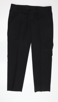 Schwarze Anzughose Herren UK Größe 28 Kirkland Signature Extra Slim Fit