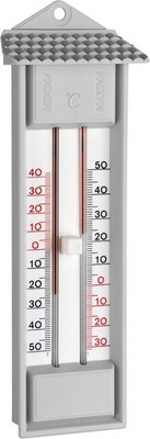TFA Dostmann Analoges Maxima-Minima-Thermometer, 10.3014.14, wetterfest, Outdoor