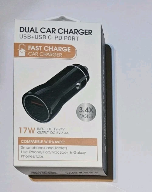 Cargador Coche Reiko5V 3.1A Puerto USB C Foto 2 de 3