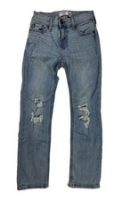Abercrombie KIds Slim Straight Fit Blue Distressed Jeans Girl's Size 9/10