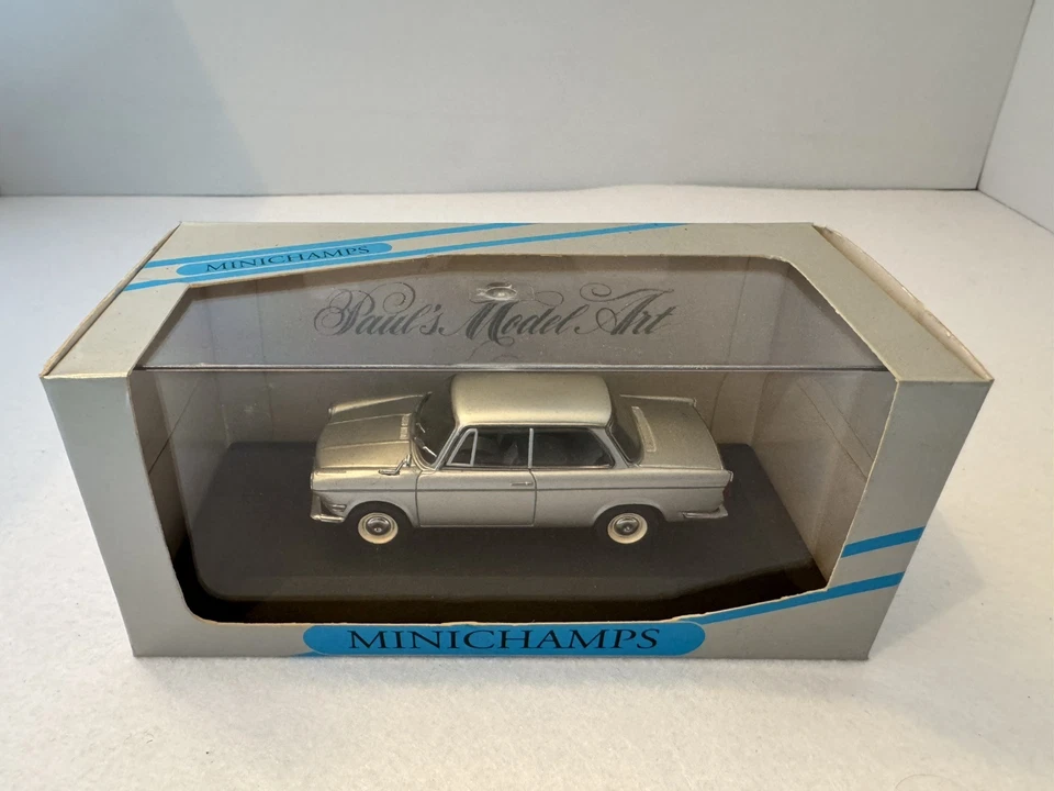 DIE CAST " BMW 700 LS 1962 - 1965 SILVER  " MINICHAMPS 1/43  (430 023702) in box - Immagine 2 di 4