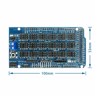 MEGA Sensor Shield V2.0 für Arduino MEGA 2560 mit Jumper & Klemmen