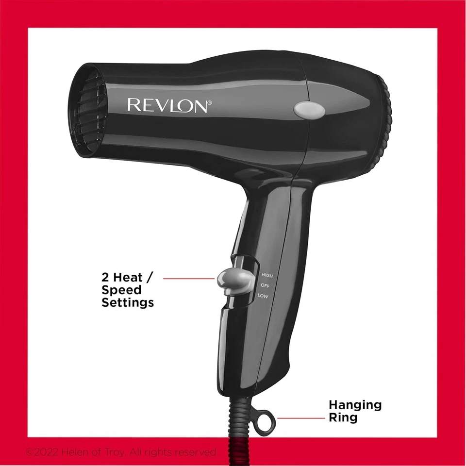 Revlon Hair Dryer Blower 1875W Heat Professional Fan Styler Dry Cool Blow Shot - Image 3 of 4