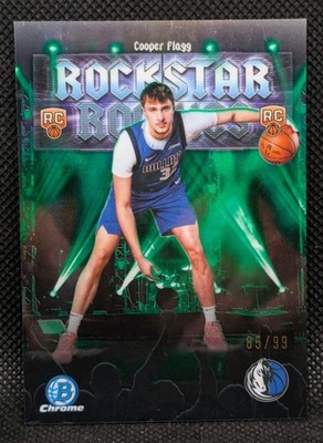 2025 Bowman Chrome Cooper Flagg Green Rockstar Refractor  /99