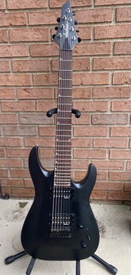 Jackson Dinky Arch Top w/ Grover mini tuners JS22-7 DKA HT 7 String Satin Black 