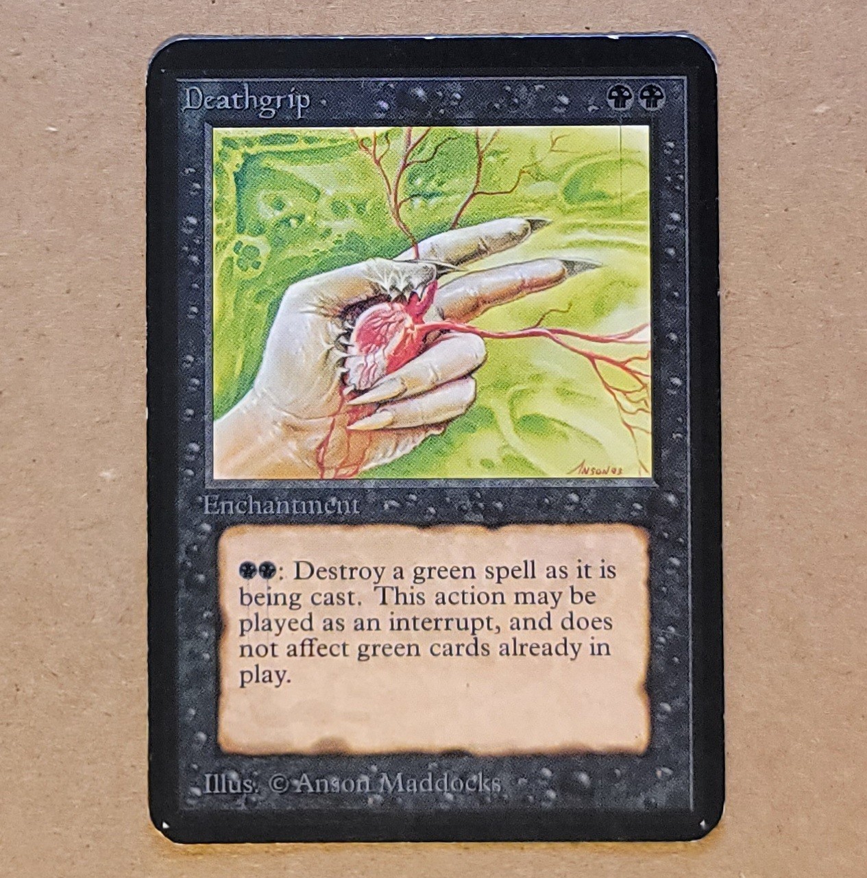 MTG - Magic the Gathering - Alpha Deathgrip - LP