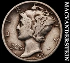 1939-D Silver Mercury Dime - Scarce  Better Date  No Reserve  #G9390