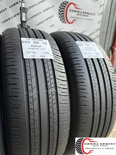 4 PNEUMATICI DI OCCASIONE 225/60/18 DUNLOP ESTIVE GOMME 225 60 18 - Foto 8 di 10