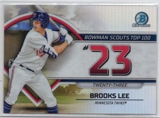Brooks Lee 2023 Bowman Chrome Baseball Scouts Top 100